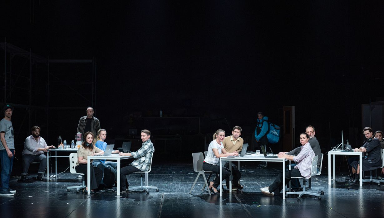 Peter Harl, Jakob Šfiligoj, Miha Nemec, Urška Taufer, Lara Fortuna, Jure Kopušar, Helena Peršuh, Žiga Udir, Medea Novak, Maja Poljanec, Blaž Valič, Andrej Zalesjak, Gorazd Jakomini &copy;SNG Nova Gorica/Peter Uhan